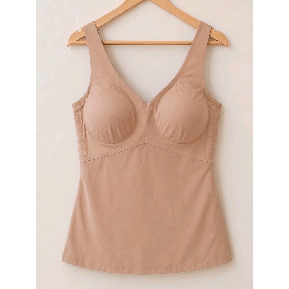 Honeylove 3X Shapewear Tank Nude Built In Bra Compression Smoothing Cami NWOT
